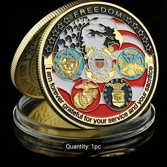Freedom armed forces Hobo Coin..NWT..a must for collectors.. - Picture 2 of 6